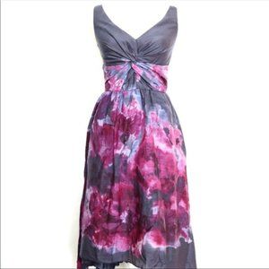 Lela Rose Neiman Marcus Purple Floral Dress  size 2